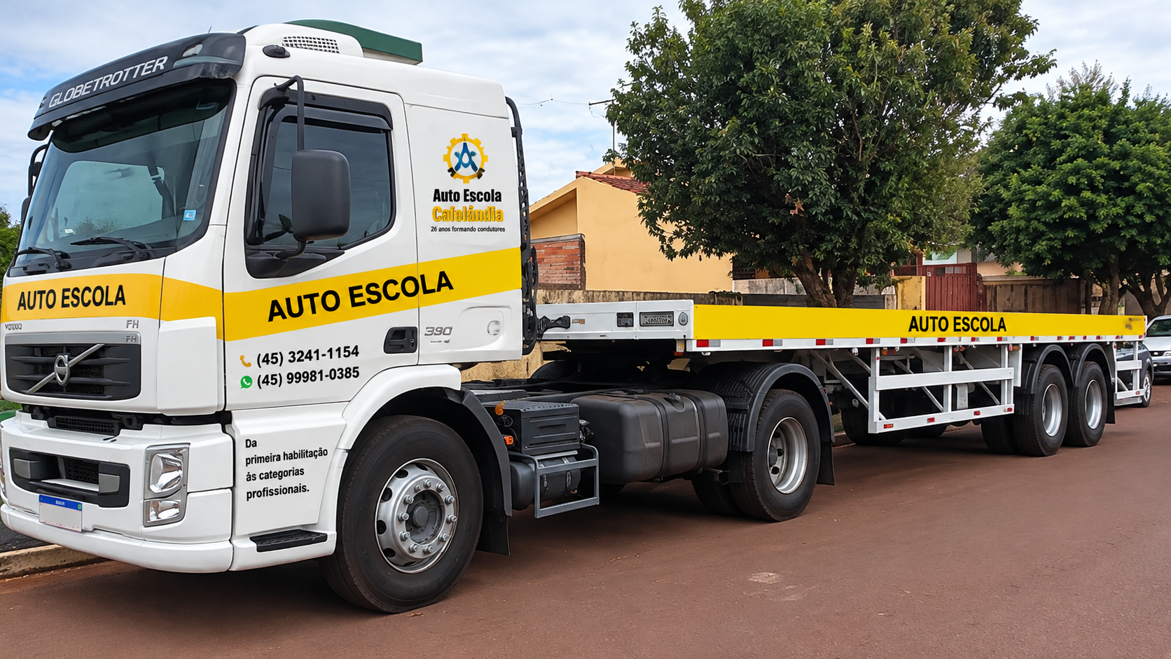 Carreta da Auto Escola Cafelândia — Categoria E